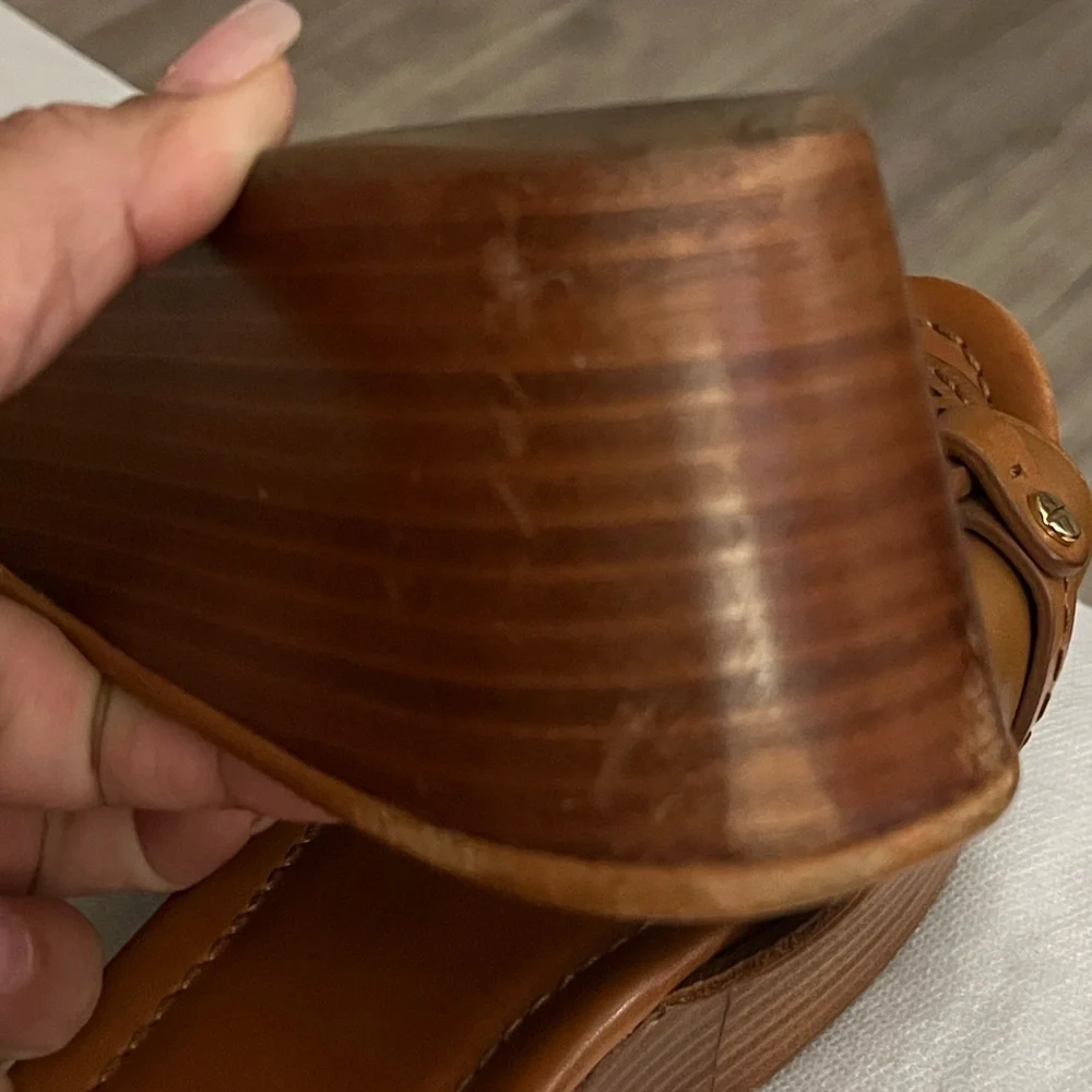 Tory Burch Leather Wedges - Picture 5 of 16